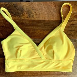 Bright Yellow Bikini Top